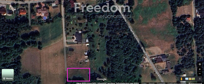 Działka 1041 m2 przy Kampinosie, Mpzp