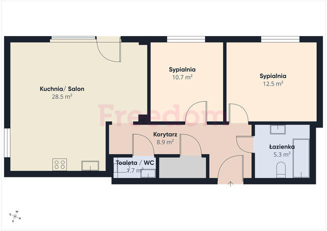 Przestronne 3-pokojowe mieszkanie z dużym tarasem!