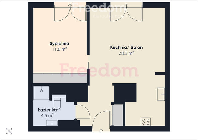 Nowoczesne 2 pokoje z dużą loggią | Pruszków