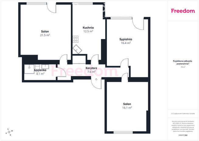Duże funkcjonalne mieszkanie w Malborku