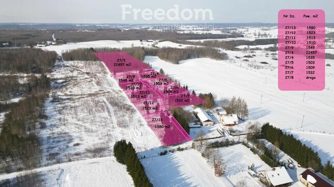 Urokliwa działka 2,24ha ok.jez.Narie Warmia Mazury