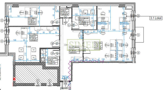 Biuro nowoczesna aranżacji dopasowane do Najemcy