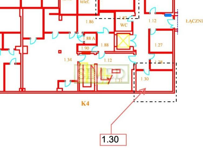 Małe tanie biuro ochrona winda parking