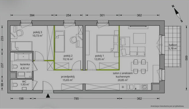 ⭐ 75 m2 4 pokoje Brynów garaż komórka⭐