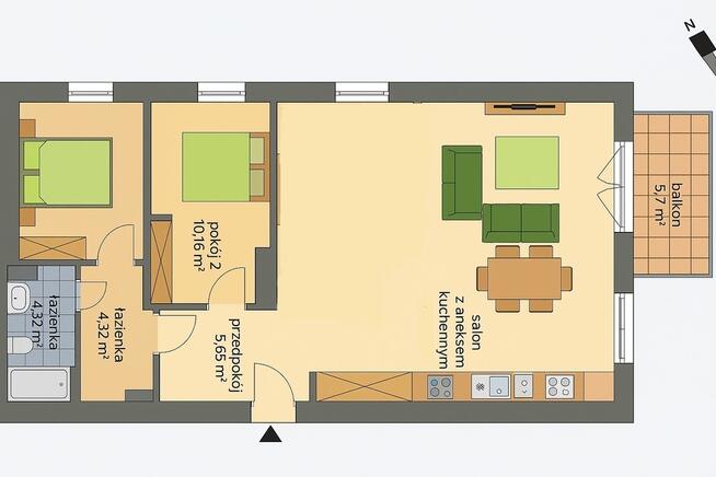 ⭐ 75 m2 4 pokoje Brynów garaż komórka⭐