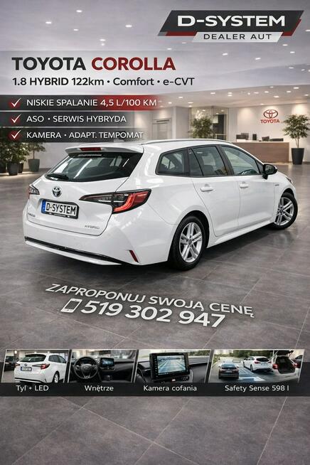 Toyota Corolla 22 Salon Polska 1.8 HYBRID 1wł z Pakietem TECH Zimowy Bezwypadkowy
