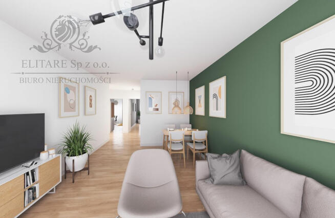 Mieszkanie 3pok, 58,15m2 z tarasem i ogrodem 19,03m2/ Brochów Wrocław