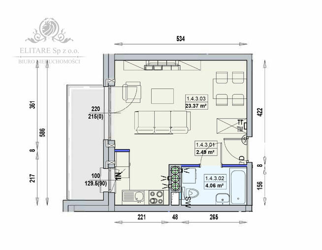 Mieszkanie 29,92m2 ,1 pok. w Centrum Wrocławia/Stare Miasto