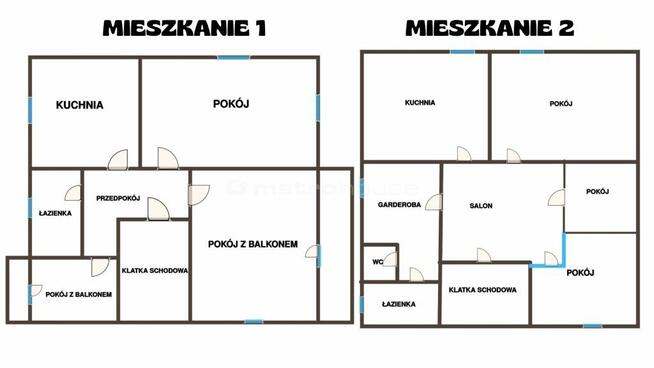 Dwa lokale mieszkalne z działkami w Krośnie