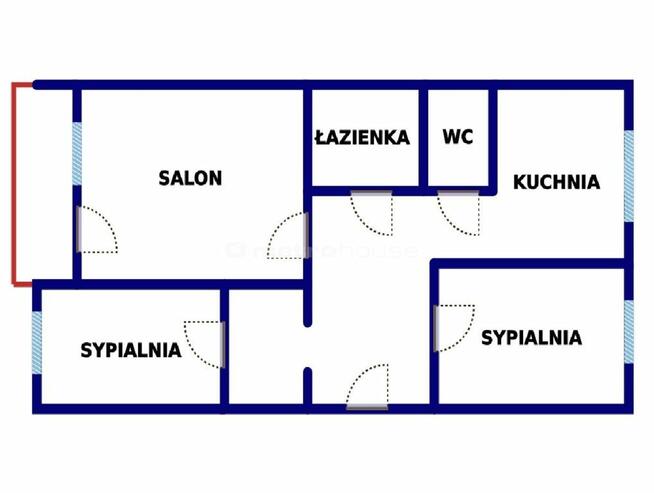 Wyremontowane 64,2 m² w centrum, 1 piętro, balkon!