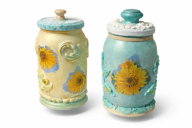 Lampion jajko sloik decoupage