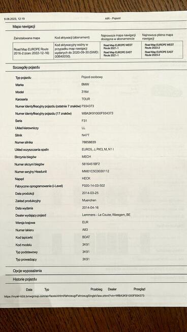 BMW F31, 2014r, 197 tkm, wymieniony rozrząd, pełen serwis, z