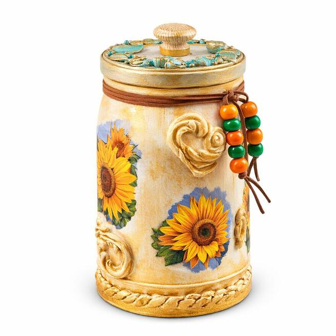 Lampion jajko sloik decoupage