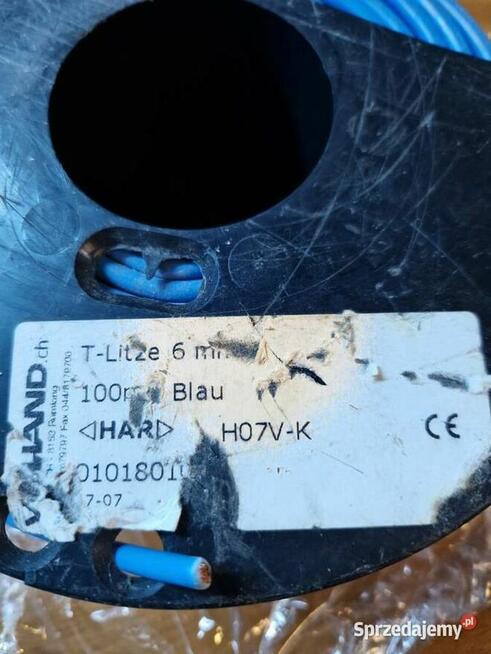 Przewód kabel linka LGY H07V-K 6mm2 niebieski