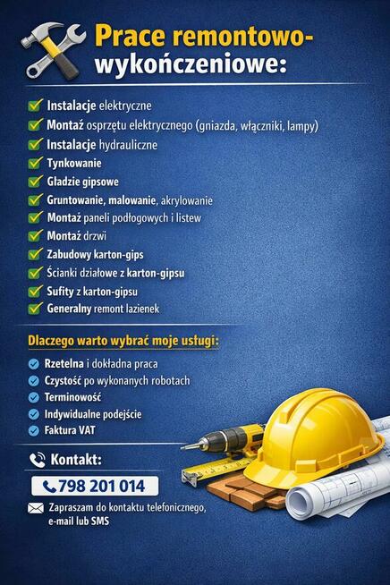 Szukam zleceń: sprzątanie, remonty