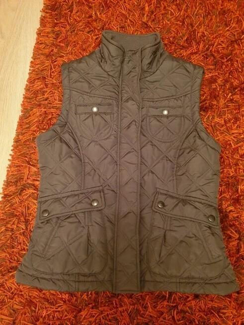 Pikowana brązowa kamizelka 38 George