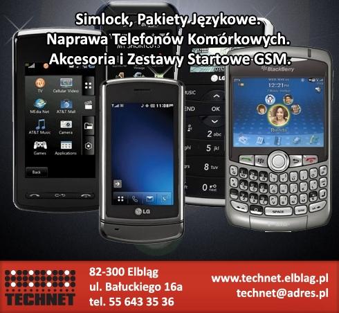 TECHNET SERWIS TELEFONÓW NAPRAWA LAPTOPÓW FOLIE NA TELEFON