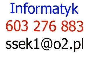 603 276 883 Informatyk Gdańsk Sopot laptopy komputery