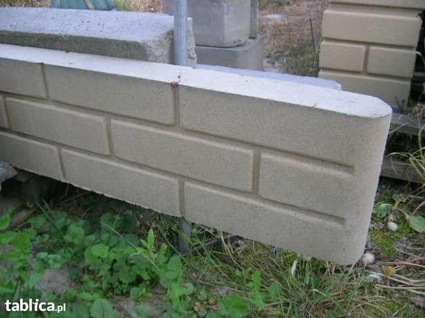 Bloczki ozdobne betonowe na słupki ogrodzenie podmurówki