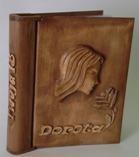 Album fotograficzny, drewniany, rzeźbiony, stylowy