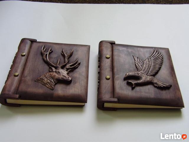 Album fotograficzny, drewniany, rzeźbiony, stylowy