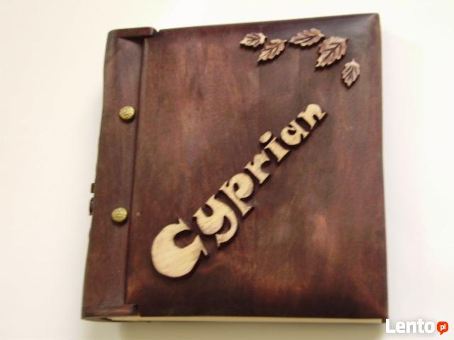 Album fotograficzny, drewniany, rzeźbiony, stylowy