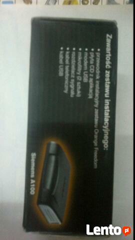 Zestaw instalacyjny z modemem USB Siemens A100 – Internet