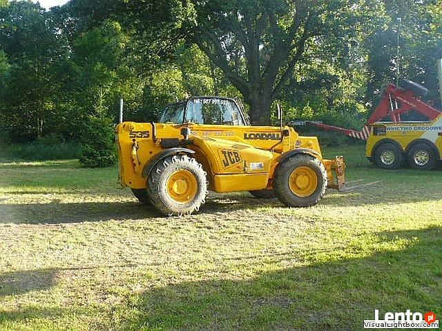 wynajem ładowarki Teleskop Zasypywanie Fundamentów Trzebnica