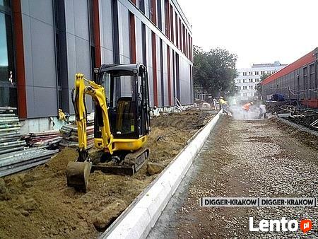 Usługi minikoparką Wynajem minikoparki Skawina Mogilany