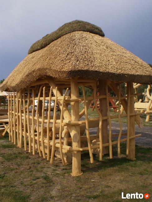 Altanka z bali kryta strzechą, altany na zamówienie