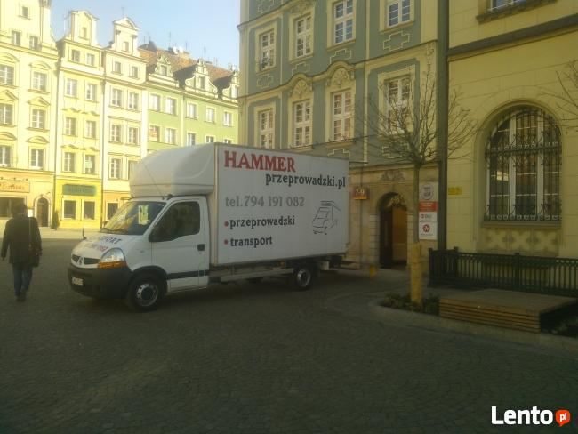 przeprowadzki transport wrocław tanio auto z windą 794191082