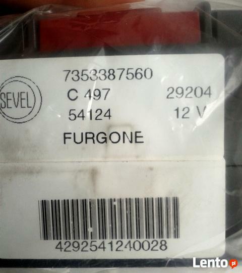 Panel świateł awaryjnych awaryjne FIAT DUCATO BOXER JUMPER