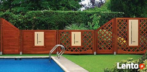 Tarasy z deski kompozytowej, ogrodzenia drewniane