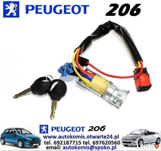NOWA Markowa stacyjka zapłonowa + kostka PEUGEOT 206 po 98-