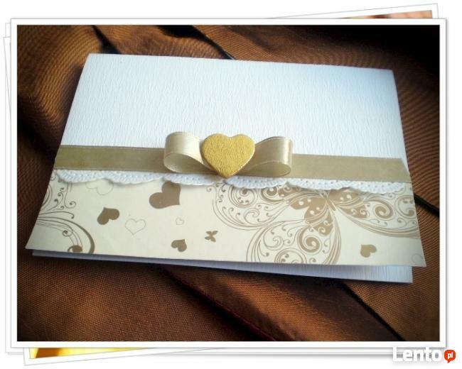 Ręcznie robione ZAPROSZENIA ŚLUBNE - Małopolska / Śląsk