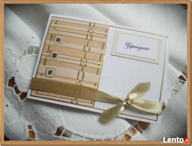 Ręcznie robione ZAPROSZENIA ŚLUBNE - Małopolska / Śląsk