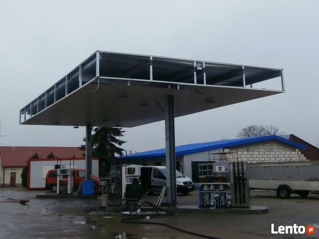 Zadaszenie stacji paliw 16x8 (m)