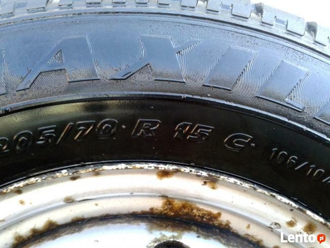 Komplet KÓŁ 4 koła felgi 15 cali opony 205/70 PEUGEOT BOXER