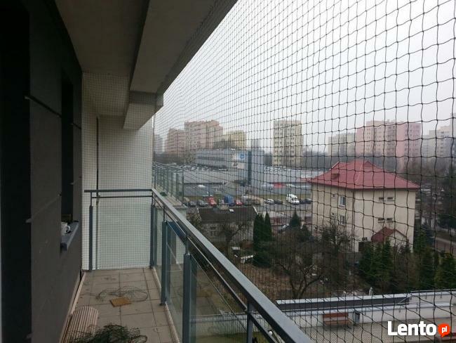 Zabezpiecznie balkonu, Siatka dla kota, i lub na gołębie.