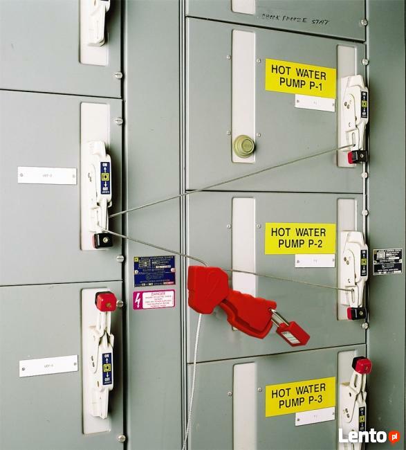 Kłódka Lockout-Tagout ze stalowym kabłąkiem 38mm