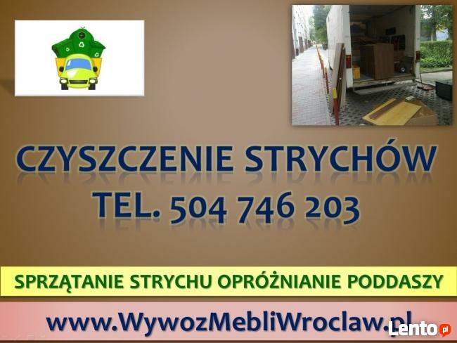 WYWÓZ MEBLI WROCŁAW, tel 504-746-203, Sprzątanie piwnic,