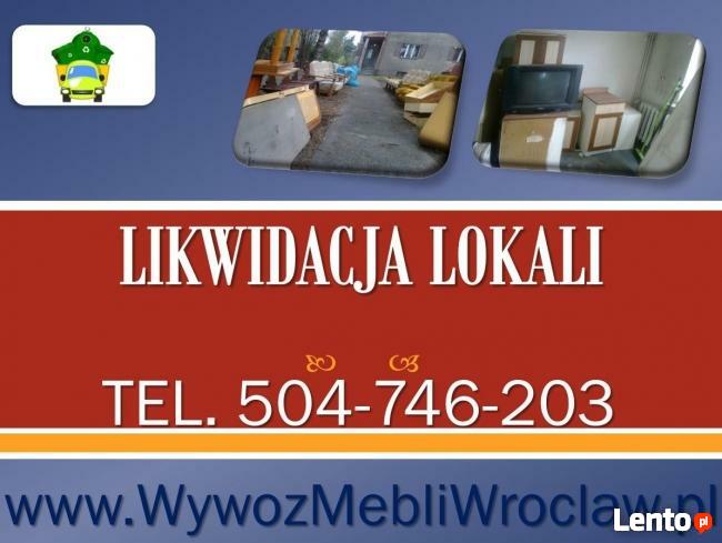 WYWÓZ MEBLI WROCŁAW, tel 504-746-203, Sprzątanie piwnic,