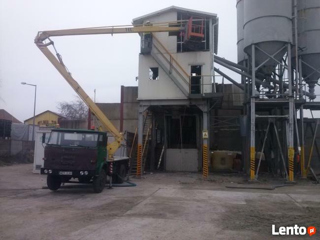 Usługi podnośnikami koszowym 12 m 18 m