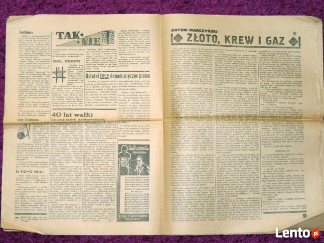 Tydzień Robotnika nr 49 z 21.11.1937 - gazeta socjalistyczna