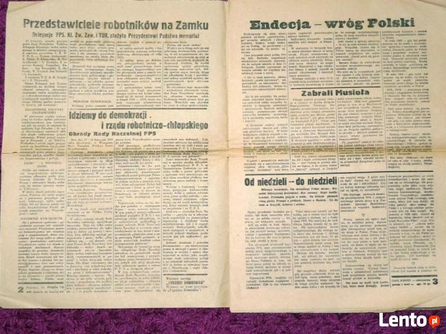 Tydzień Robotnika nr 49 z 21.11.1937 - gazeta socjalistyczna