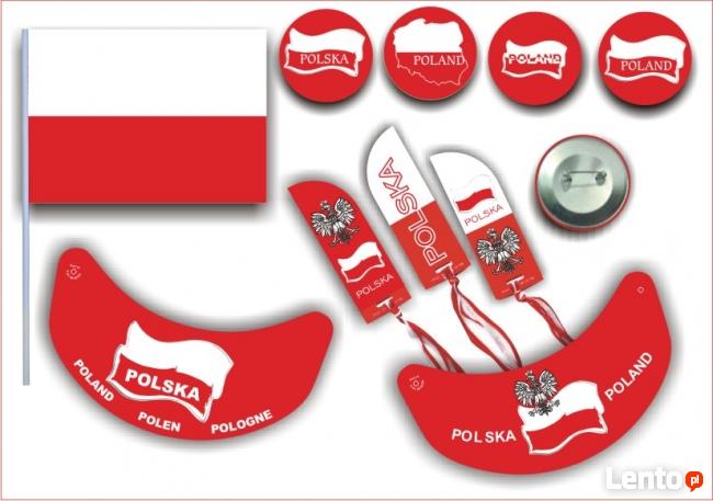 Chorągiewki Polskie biało czerwone
