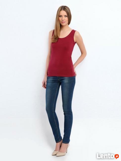 Bordowy top Top Secret