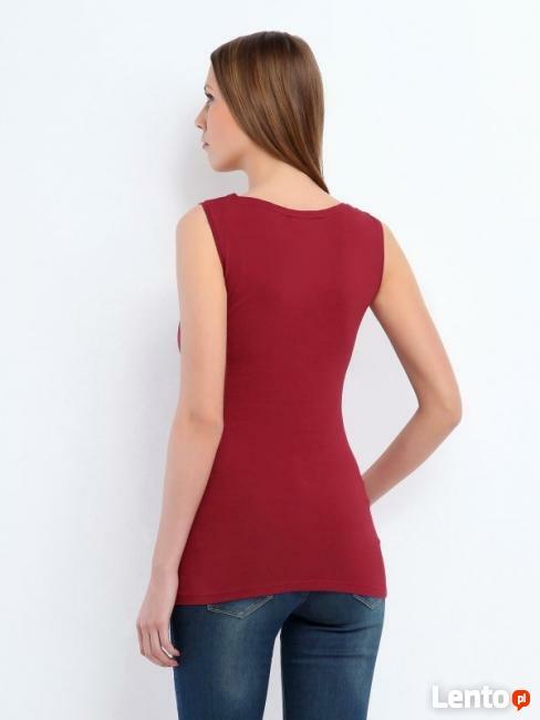 Bordowy top Top Secret