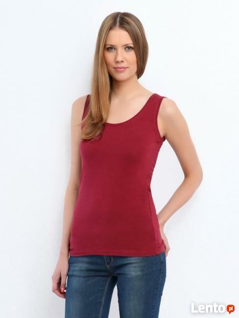 Bordowy top Top Secret