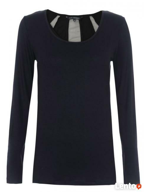 Czarna bluzka ze wstawkami na plecach Top secret